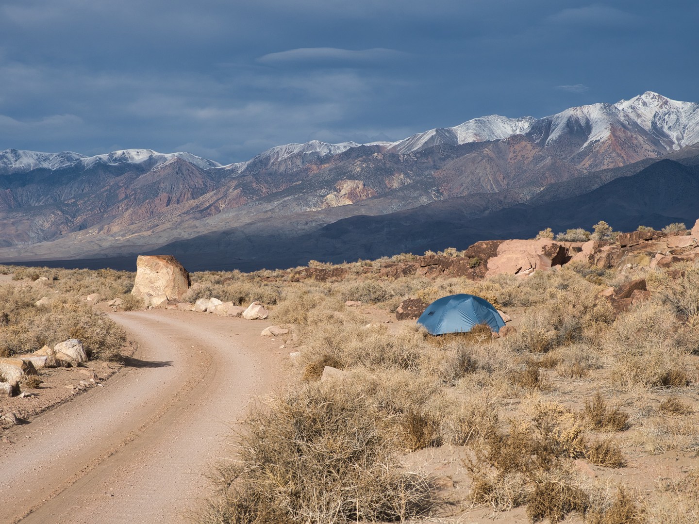 Camping on the Volcanic Tablelands.