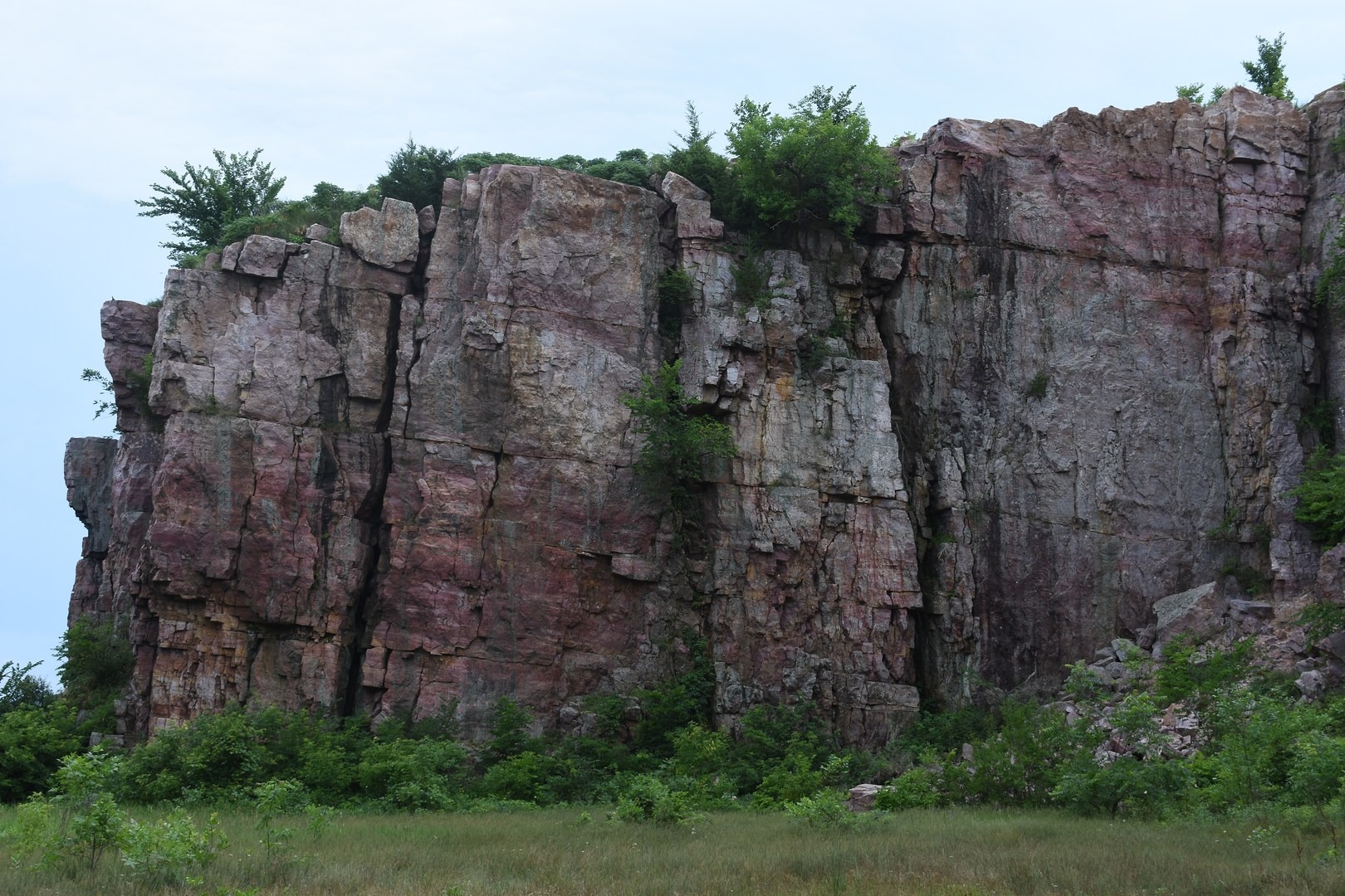 Historic Sioux Quartzite Quarry at Blue Mounds State Park.
