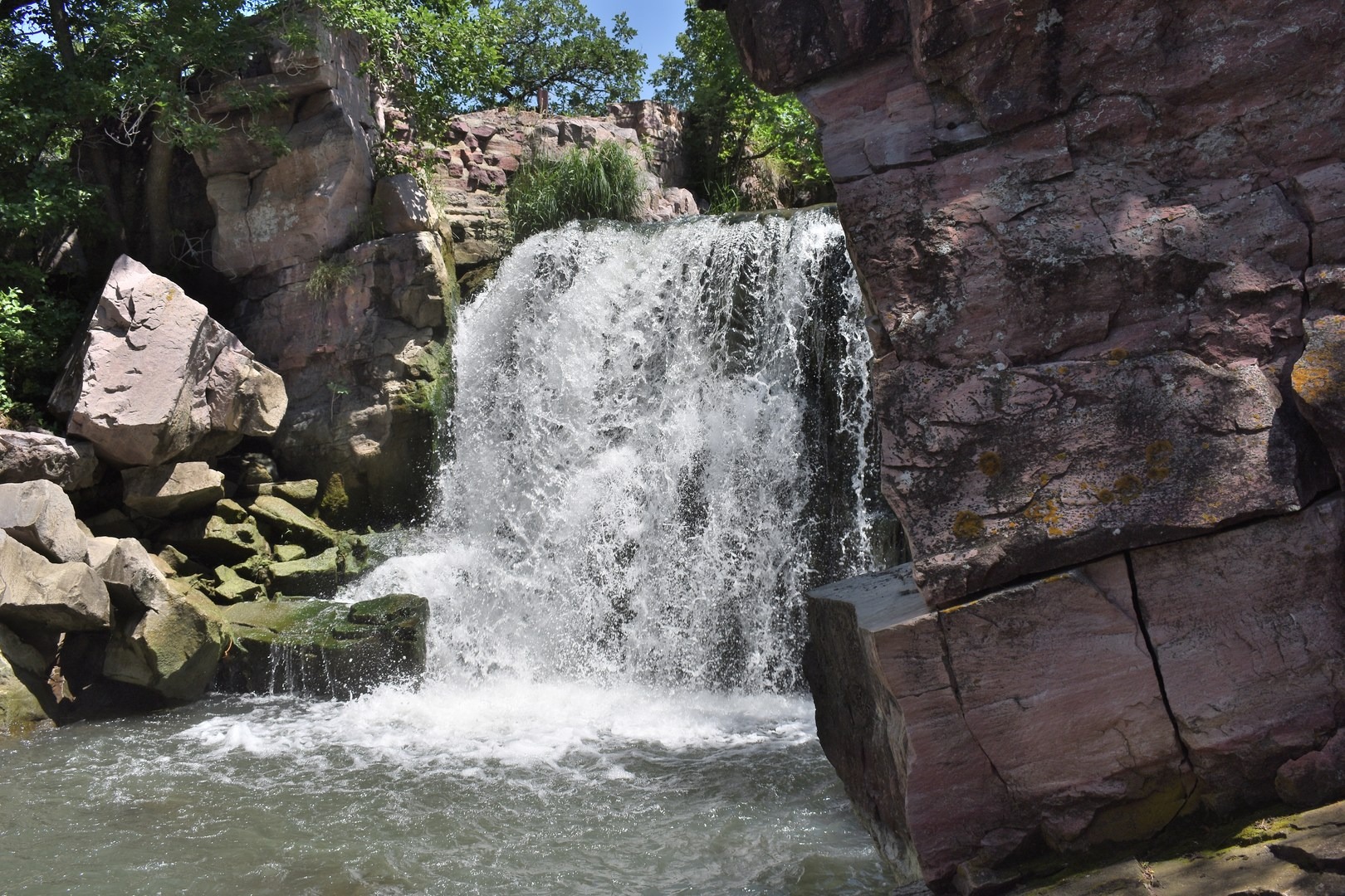 Winnewissa Falls at Pipestone National Monument.