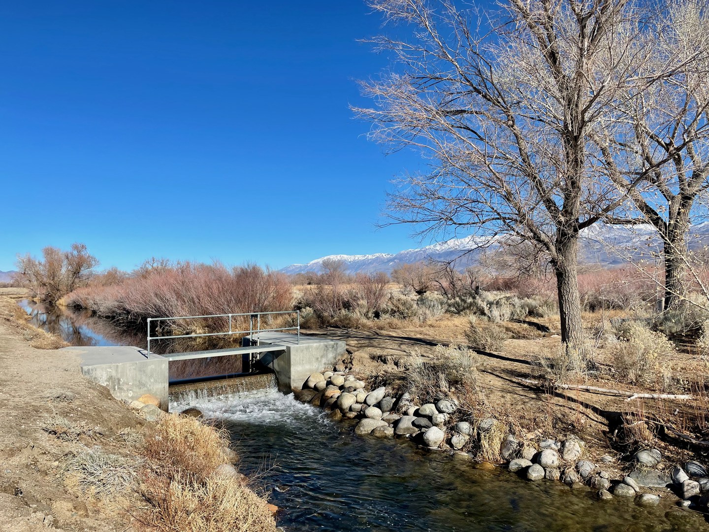 Hiking along Bishop Creek Canal.