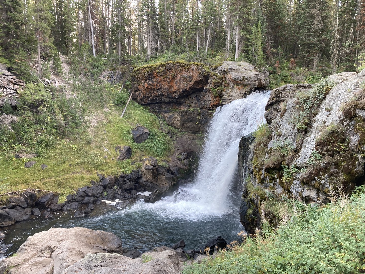 Moose Falls, Yellowstone National Park.