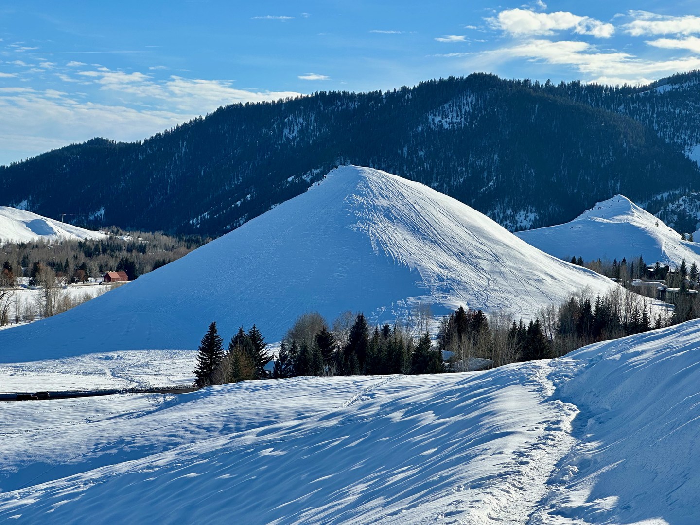 Penny Hill as viewed from a distance.