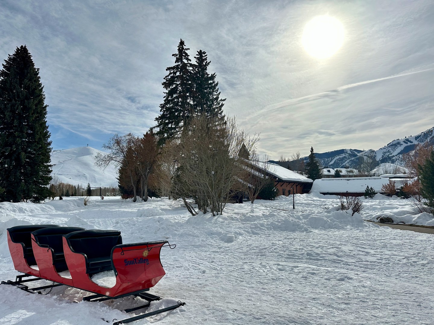 Sleigh rides (paid) are available during the winter months.