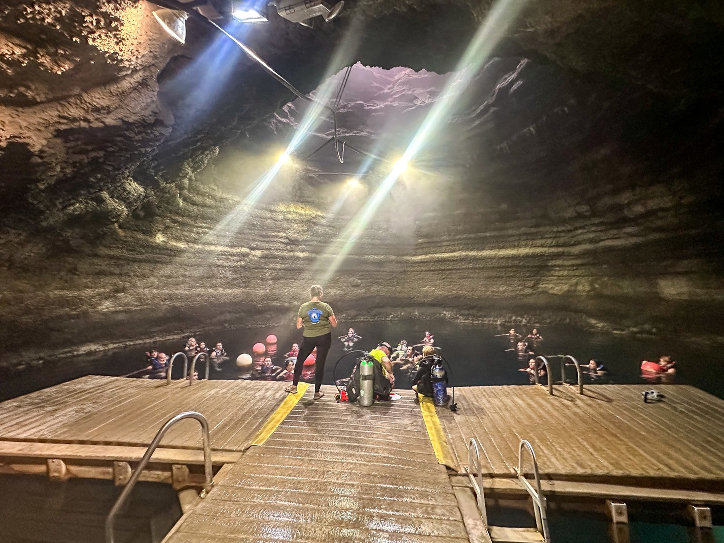 Inside the Utah Crater.
