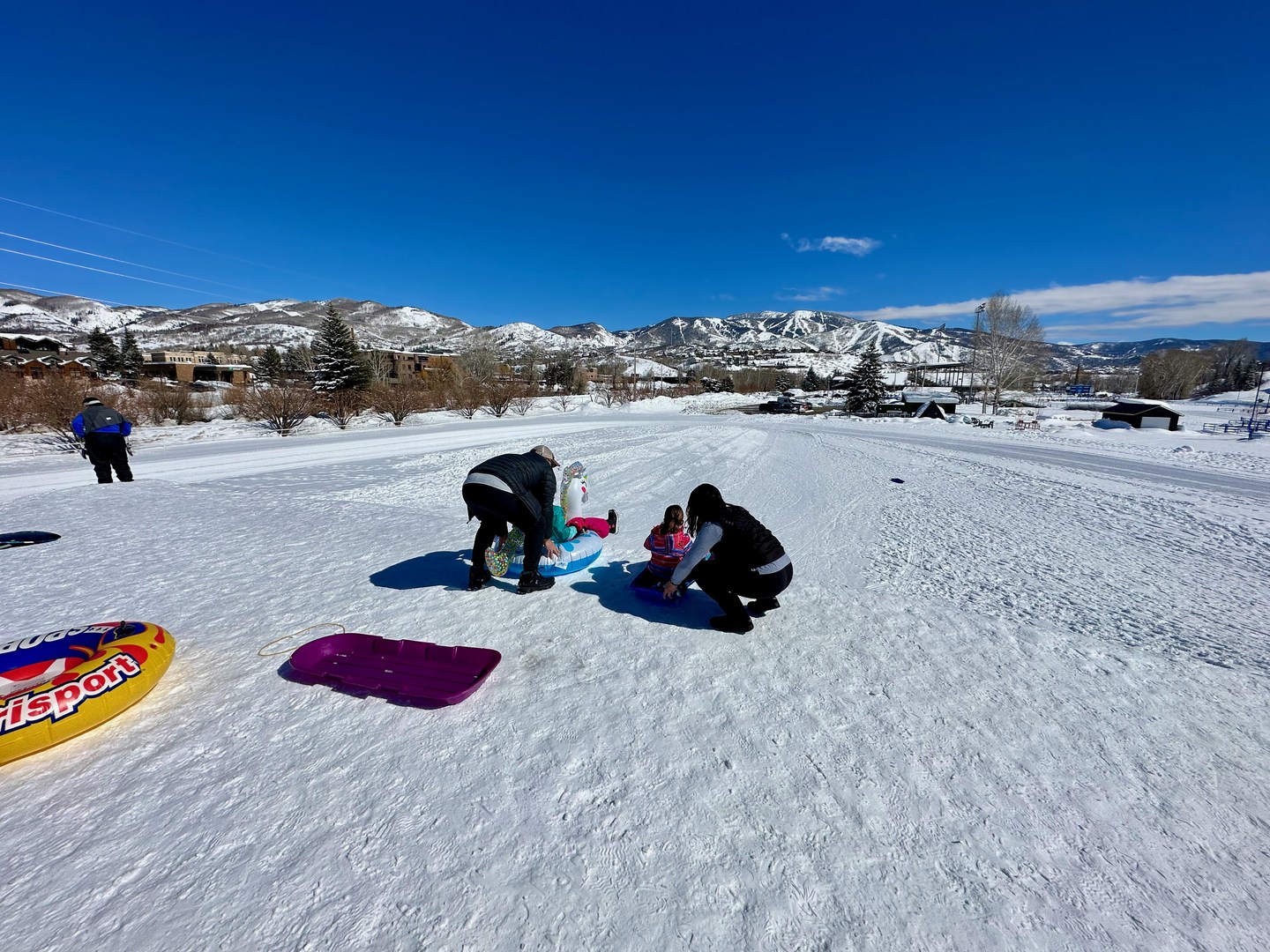 Community sledding hill.