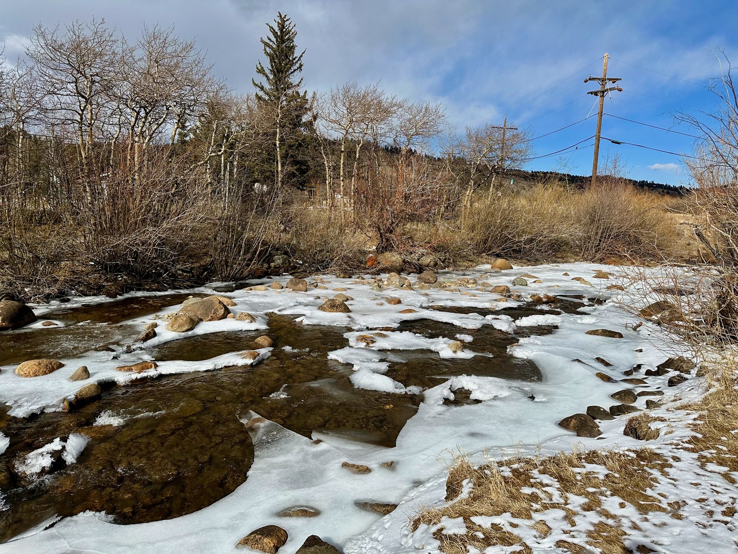 The park sits along Middle Boulder Creek.