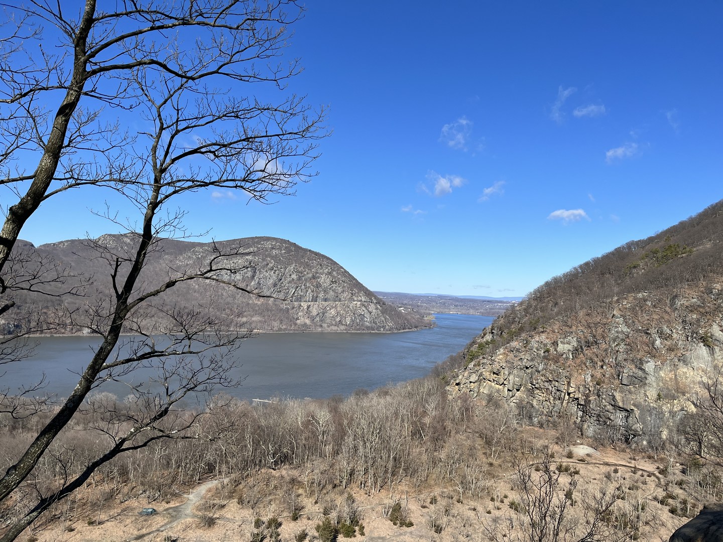 View of Storm King and Hudson River from Bull Hill.