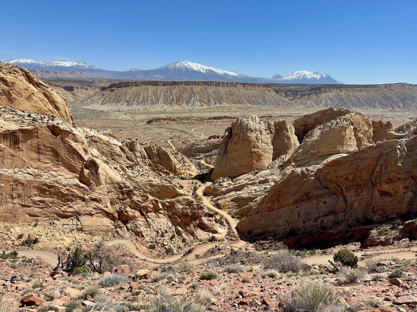 Stunning views from top of the Burr Trail Switchbacks.