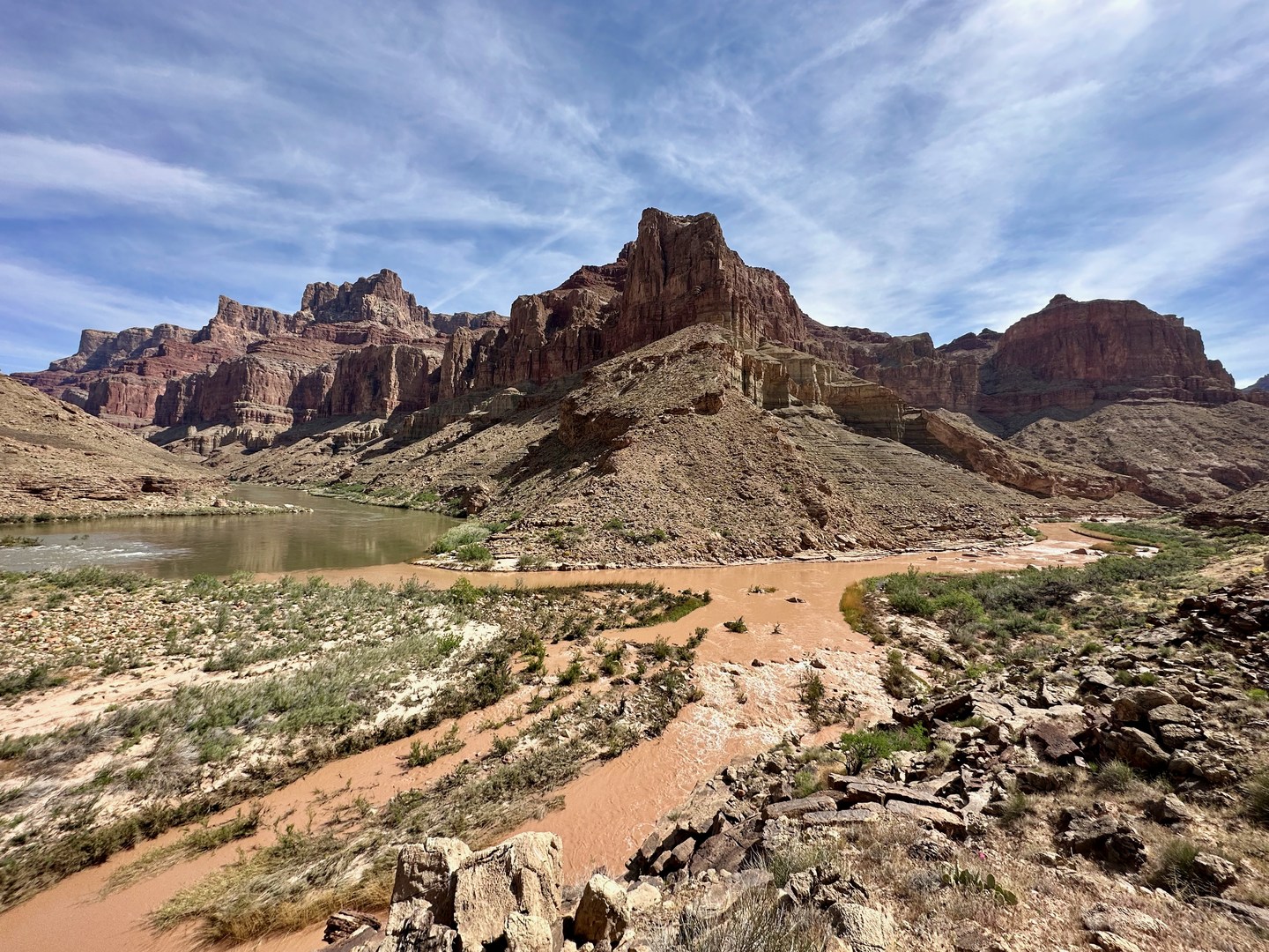 Confluence of the Little Colorado and Colorado Rivers.