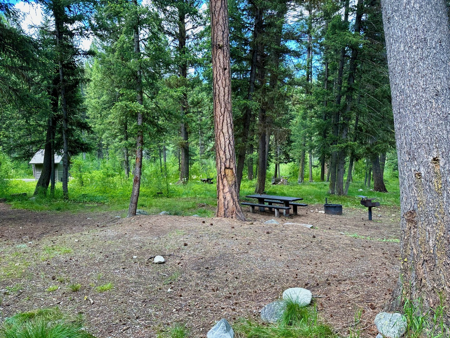 A typical campsite.