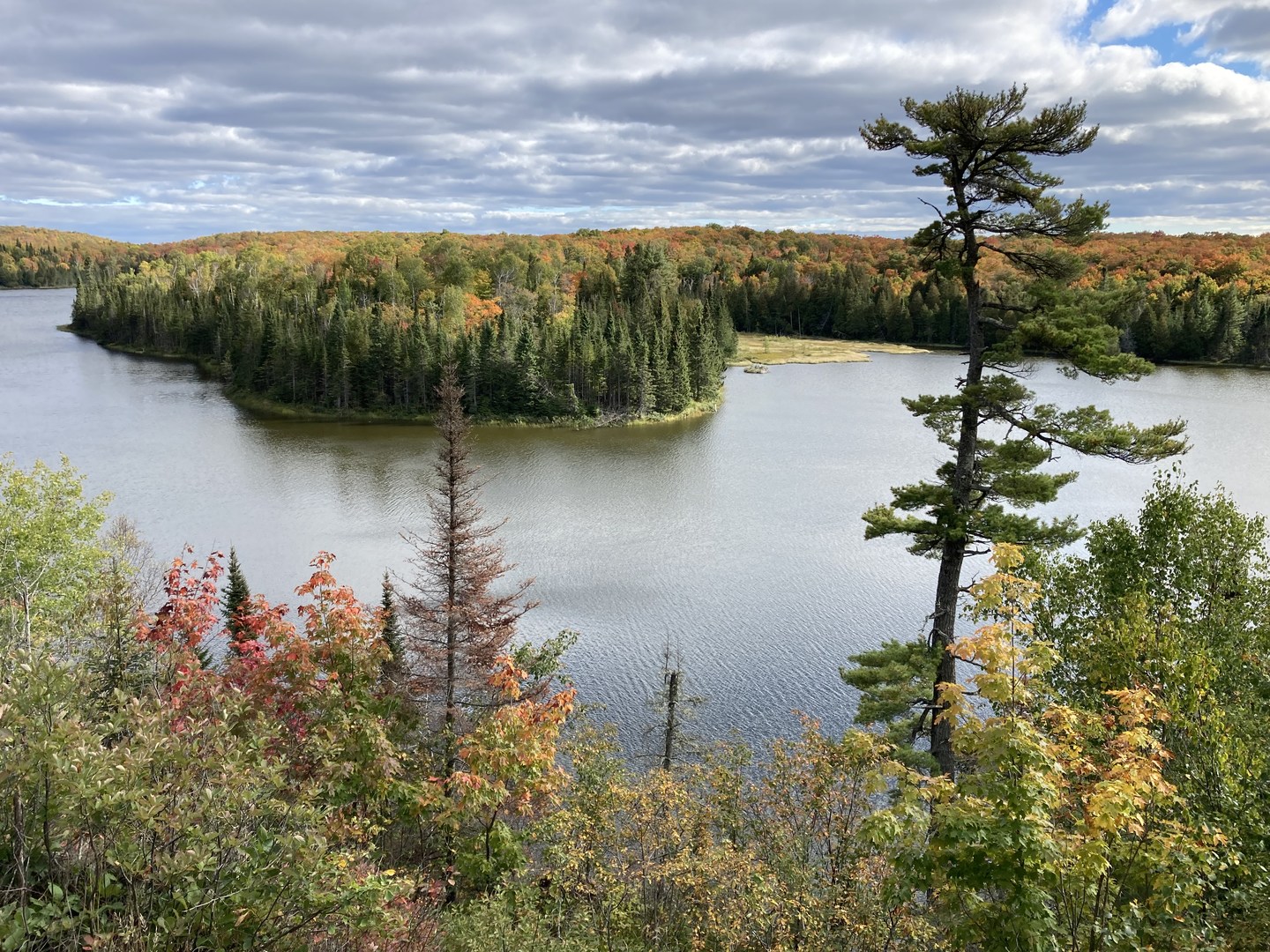 Lake Agnes view from Hunters Rock.