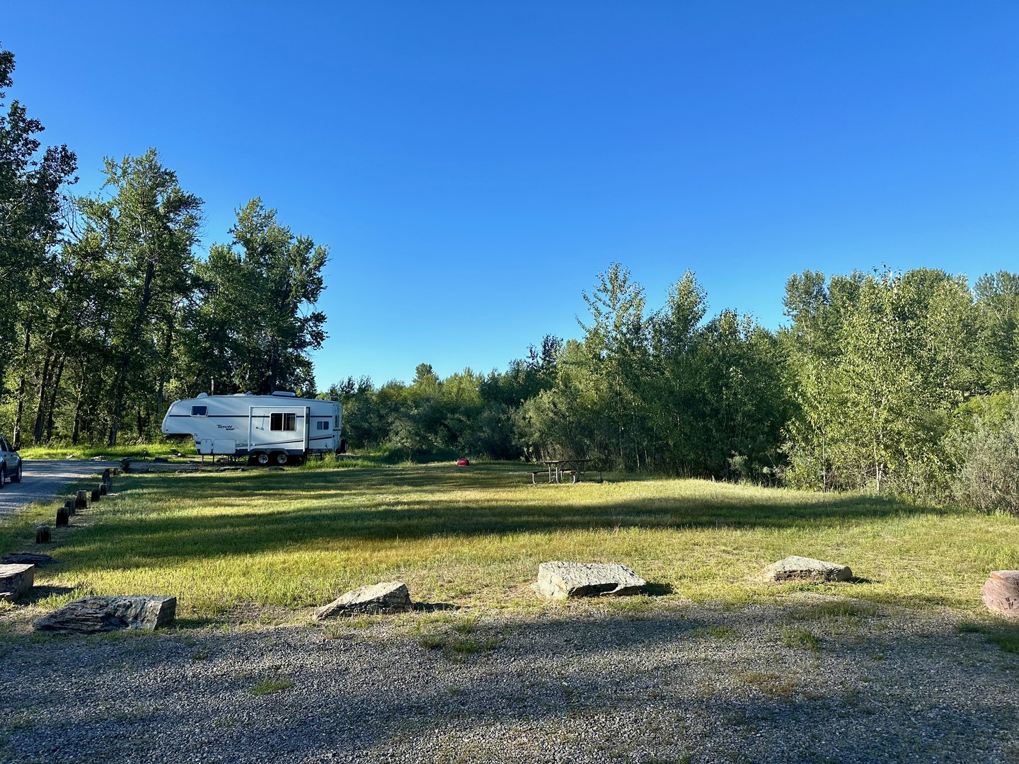 Camping area at Chief Looking Glass.