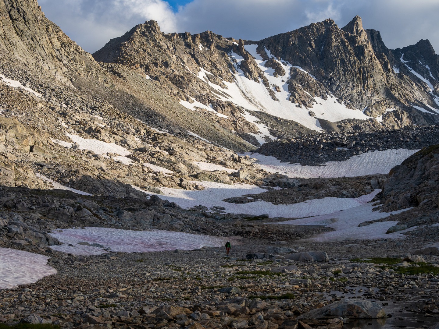 Descending from Alpine Lakes Pass.