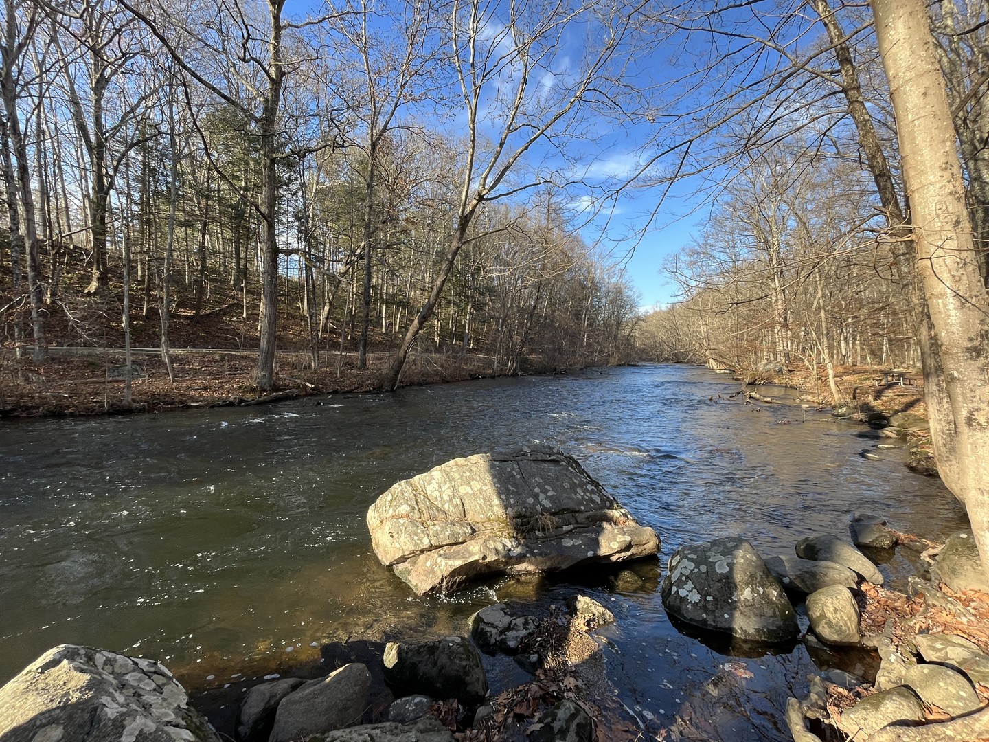 View of the Musconetcong River.