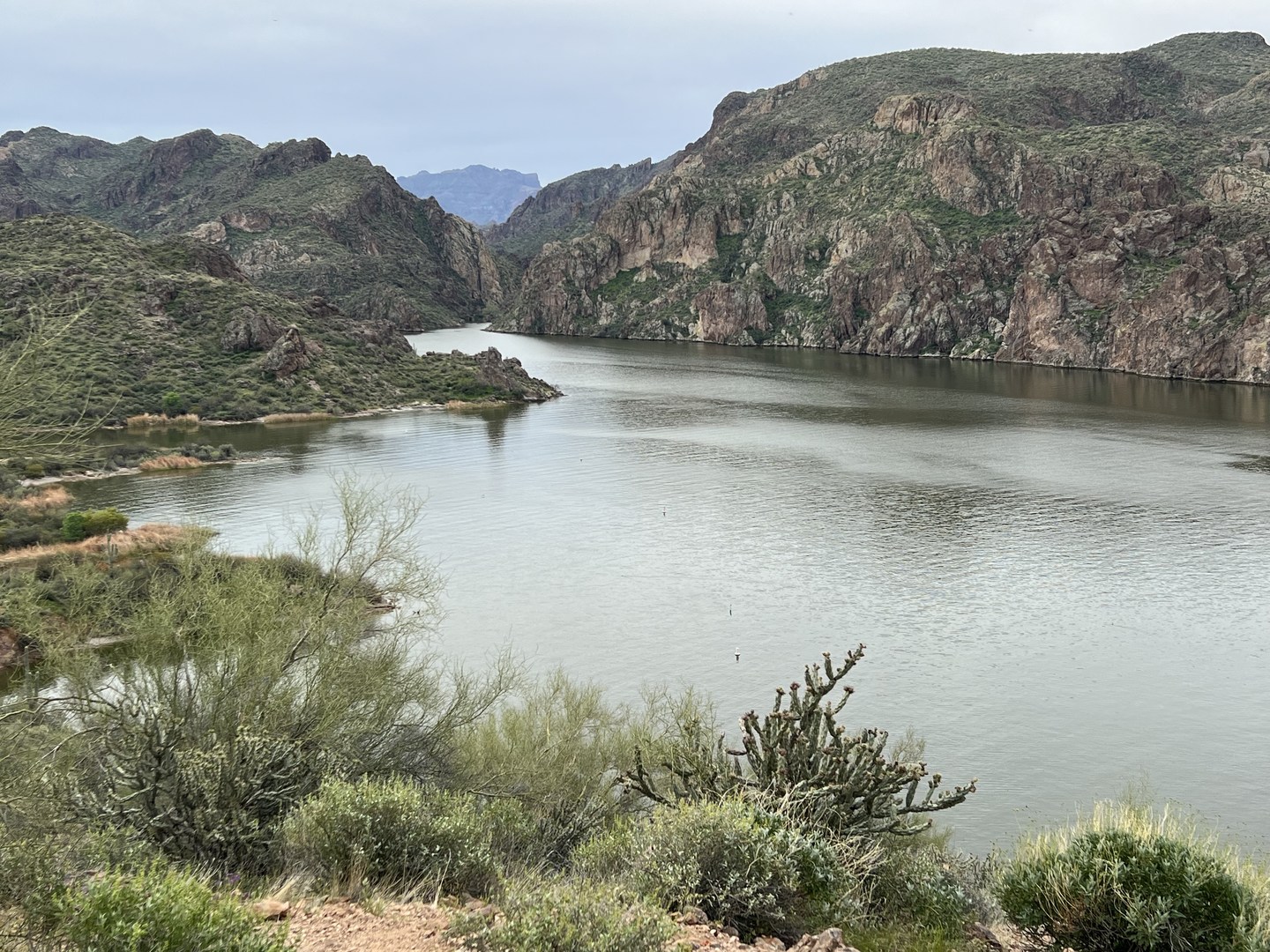 View looking into the canyon.