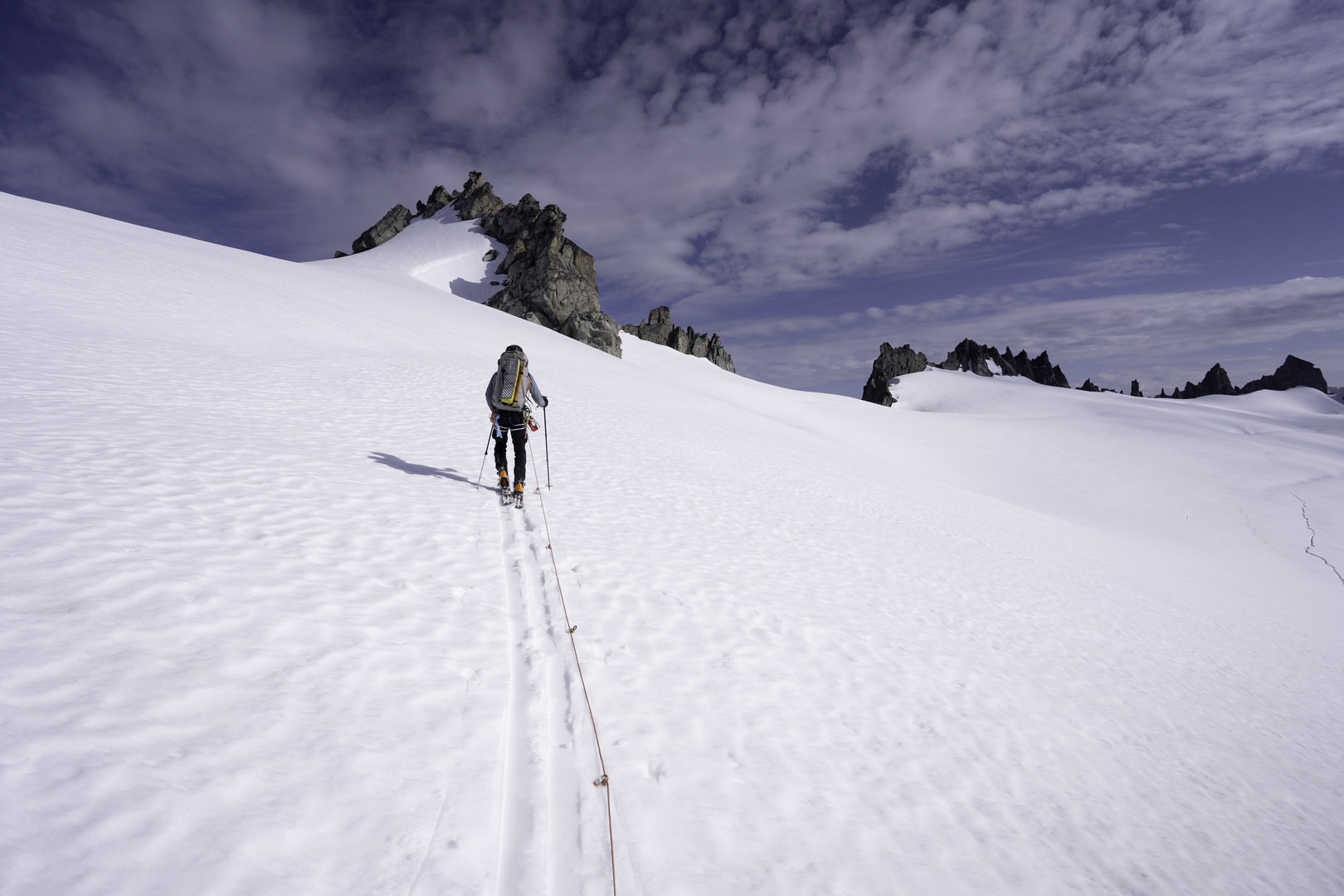 Crossing the big glaciers!