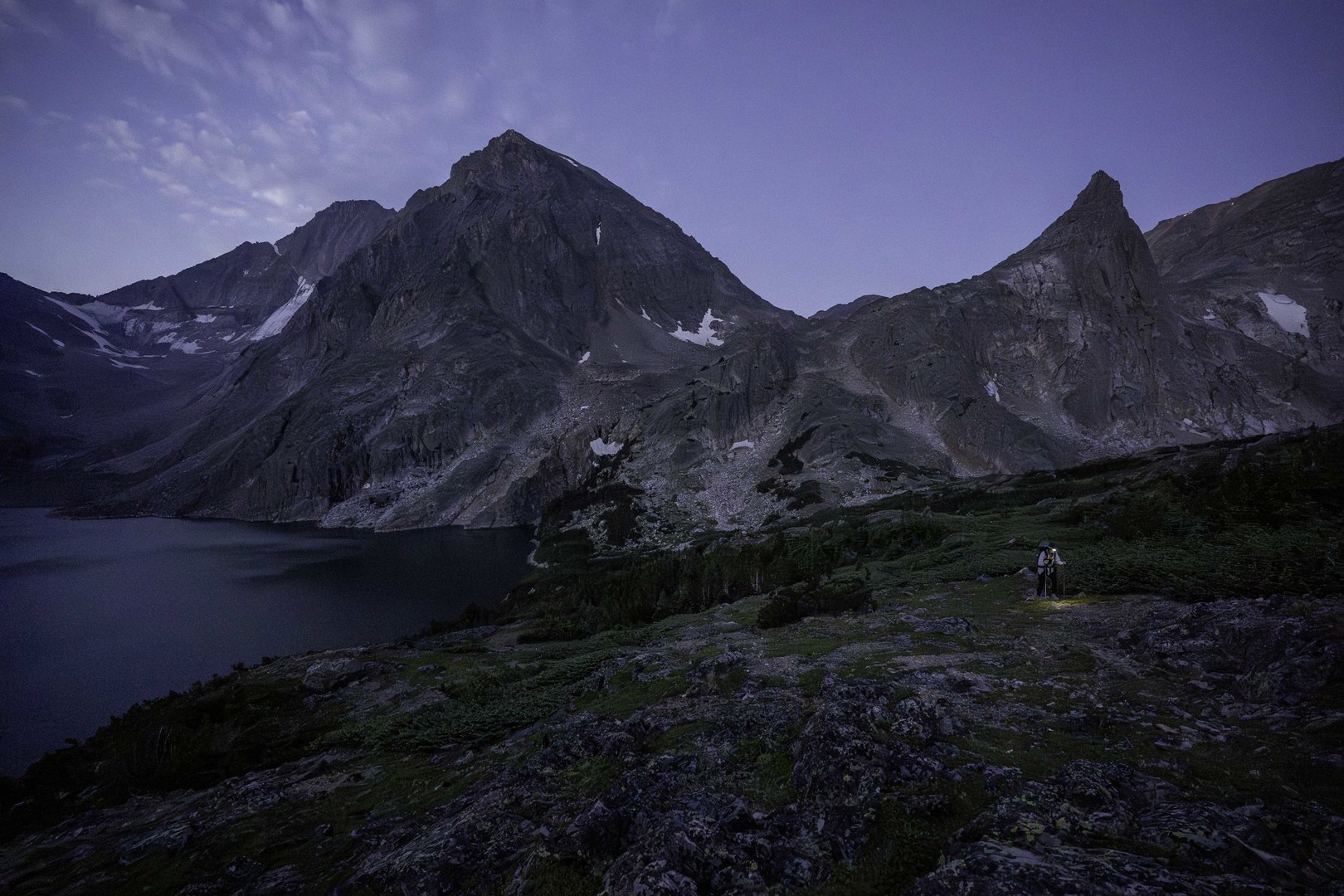 First eyes on the climb up to the East Ridge from Avalanche.