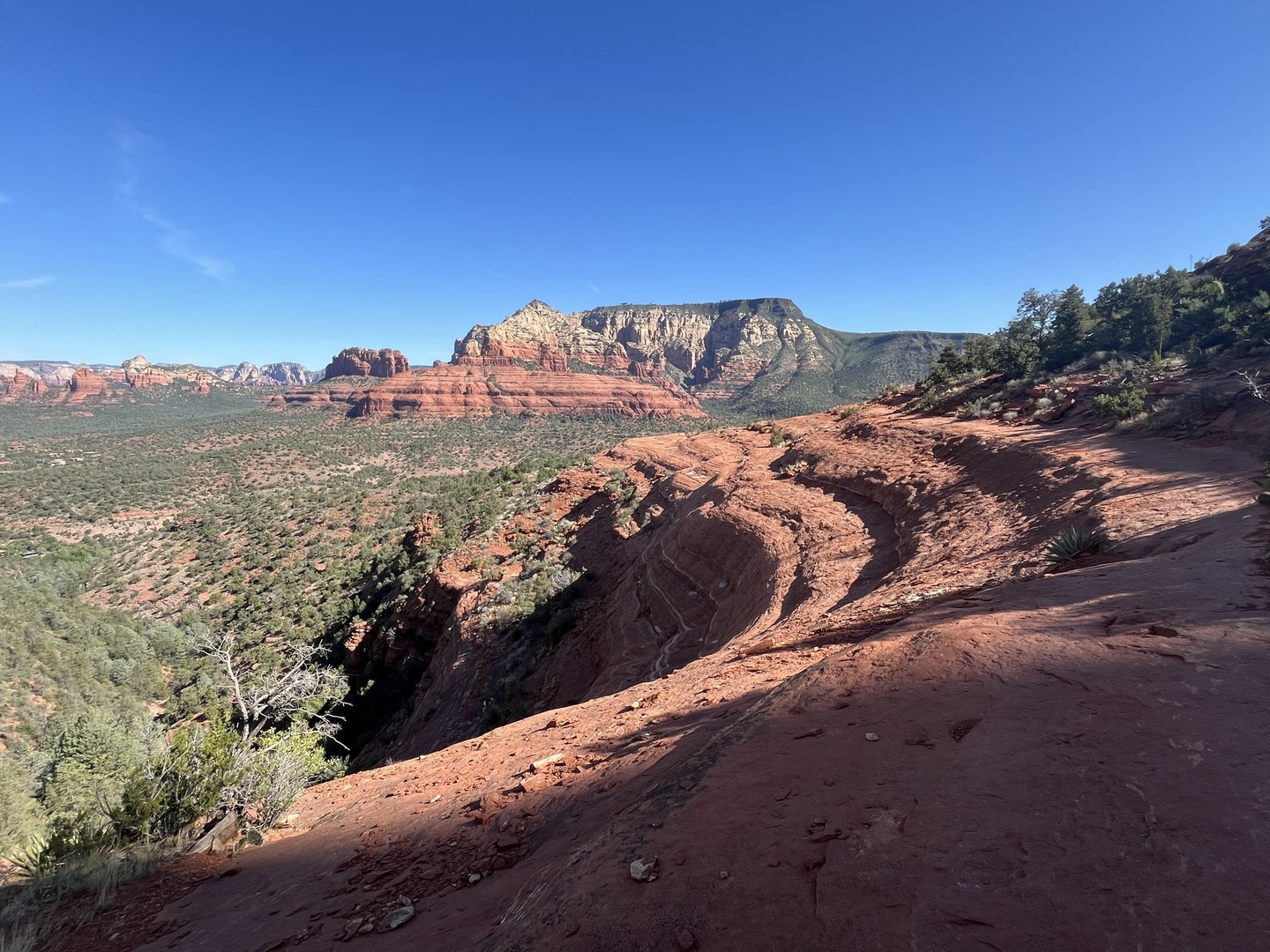 Slick rock section of the Hangover Trail.