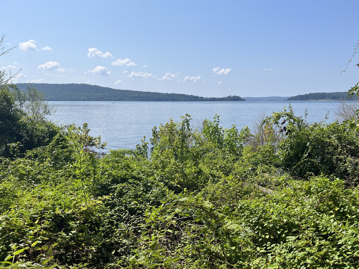 View of Round Valley Reservoir from the trail.
