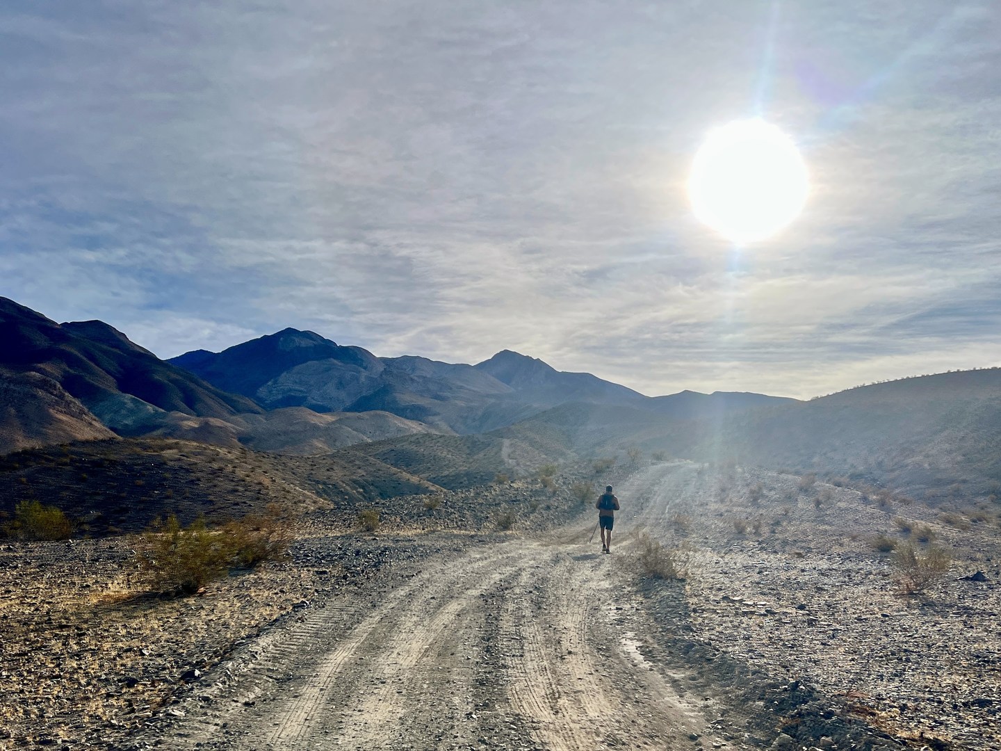 Beginning of the route near the Panamint Valley floor.