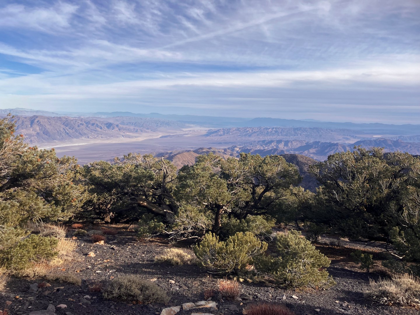 View into Death Valley from Panamint Ridge.