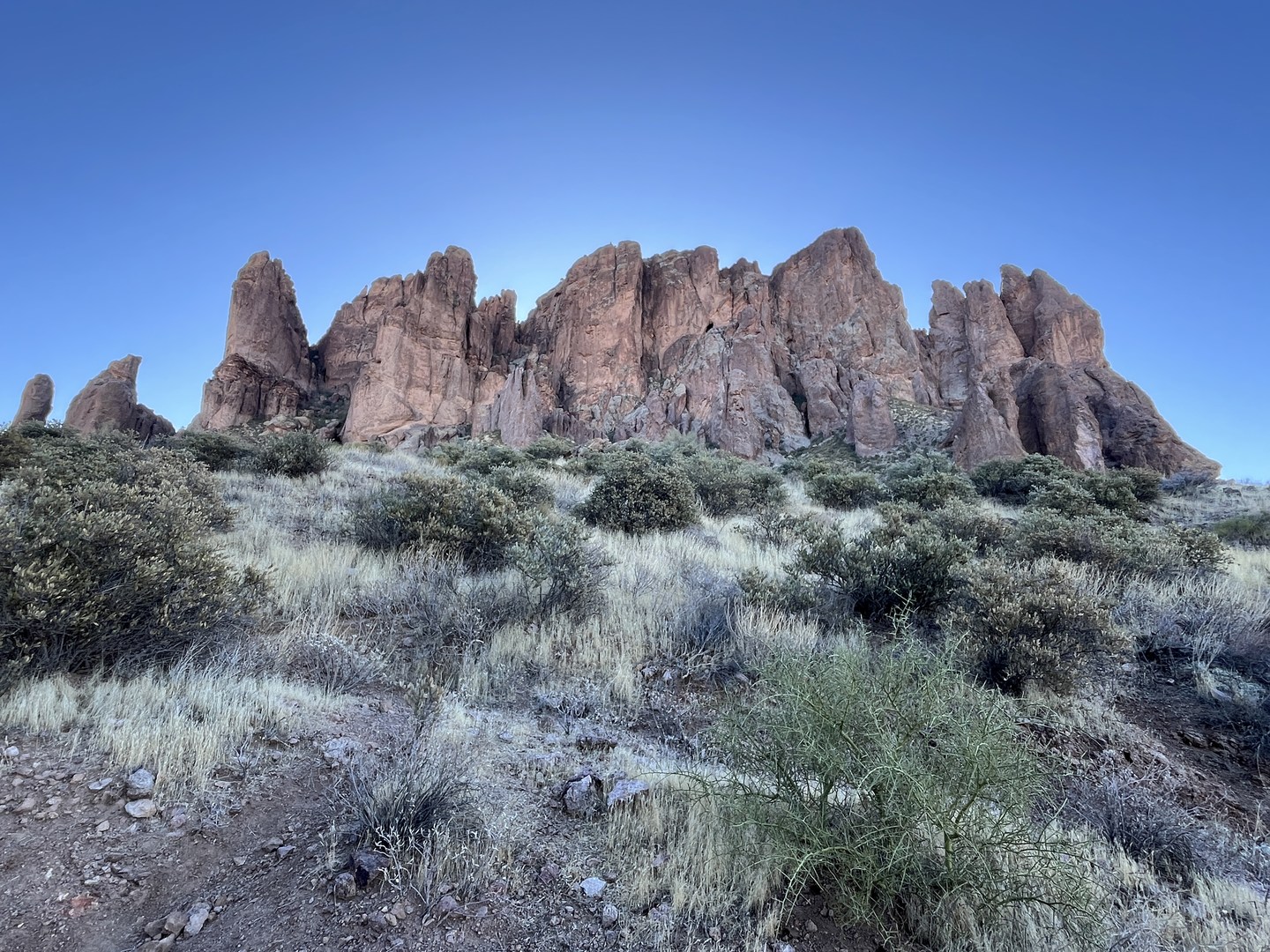 Sunrises behind The Flatiron.