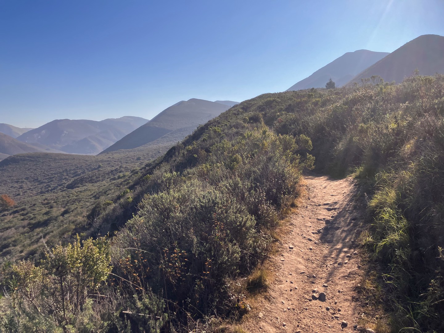 Excellent views open up as one begins to climb.