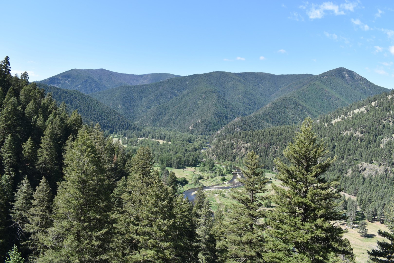 Rock Creek view less than a mile up the trail.