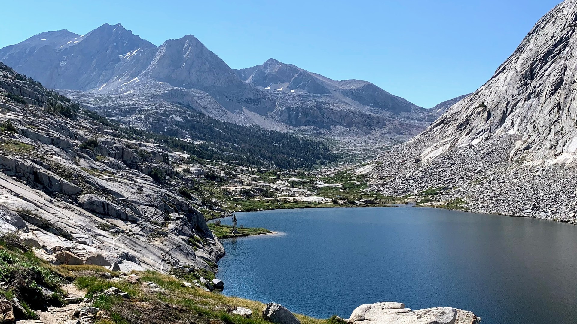 Pacific Crest Trail - Lower Palisade Lake.