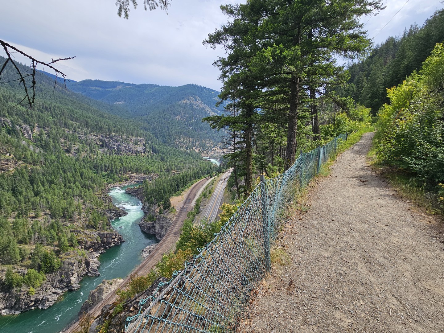 The Old Highway 2 Historic Trail and the Kootenai River Valley.