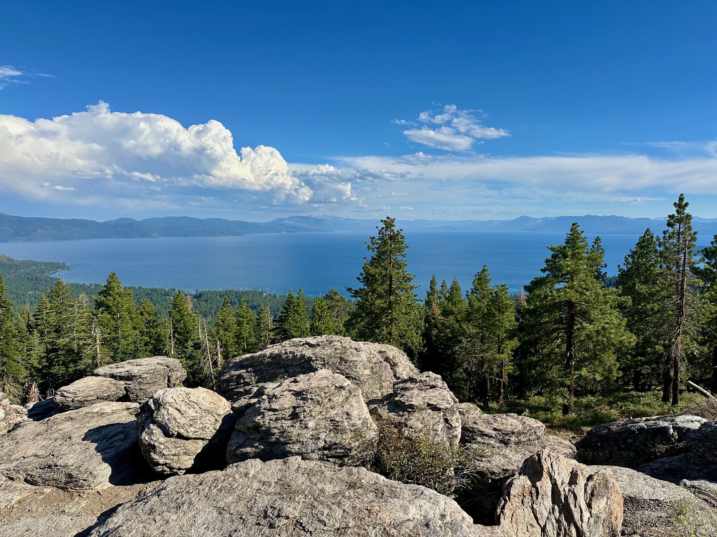View of Lake Tahoe from Picnic Rock.