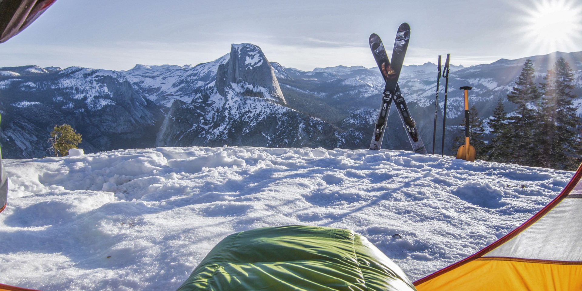Morning views don't get much better than camping at Glacier Point.