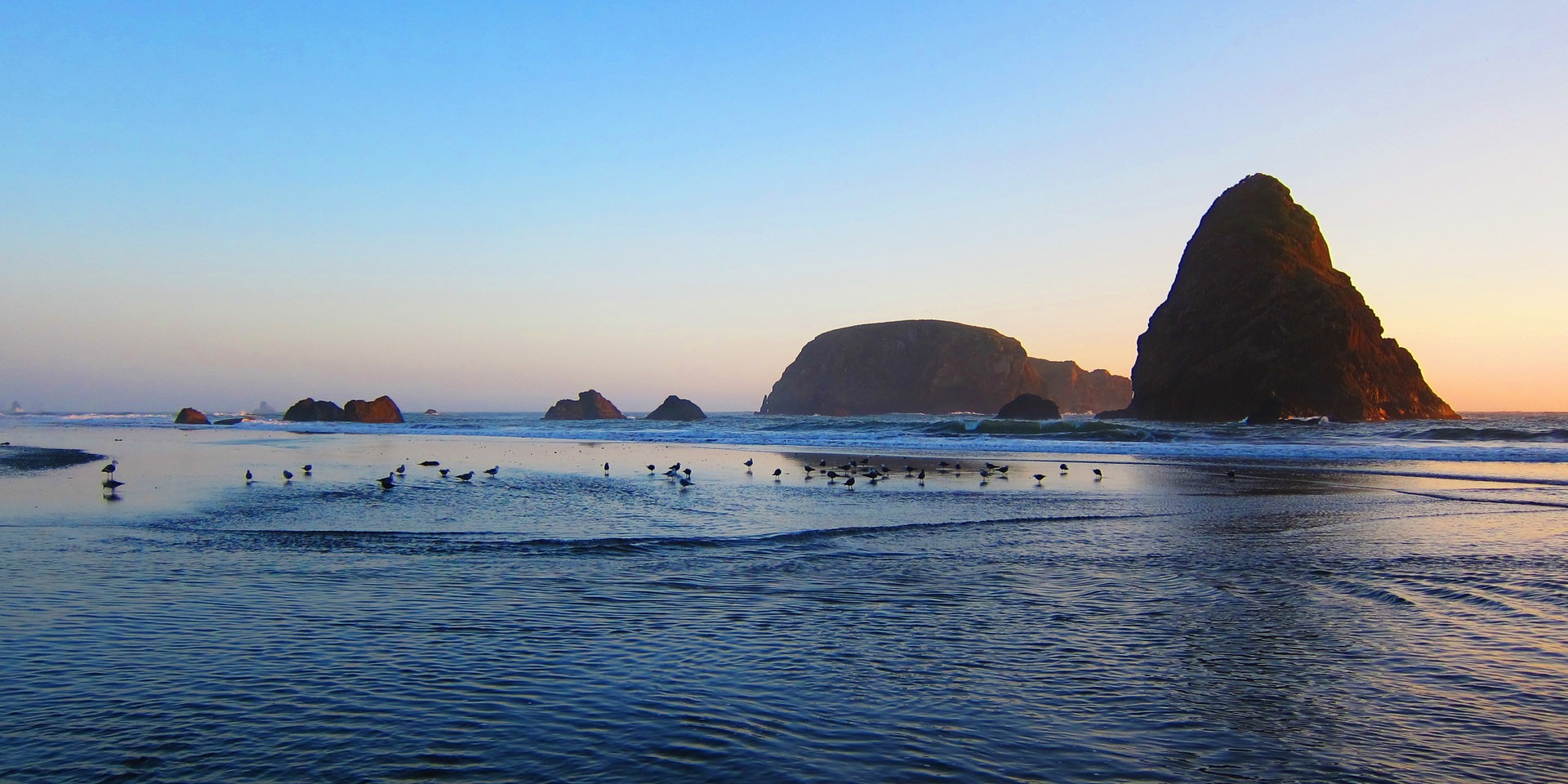 The tide coming in at Whaleshead Beach.