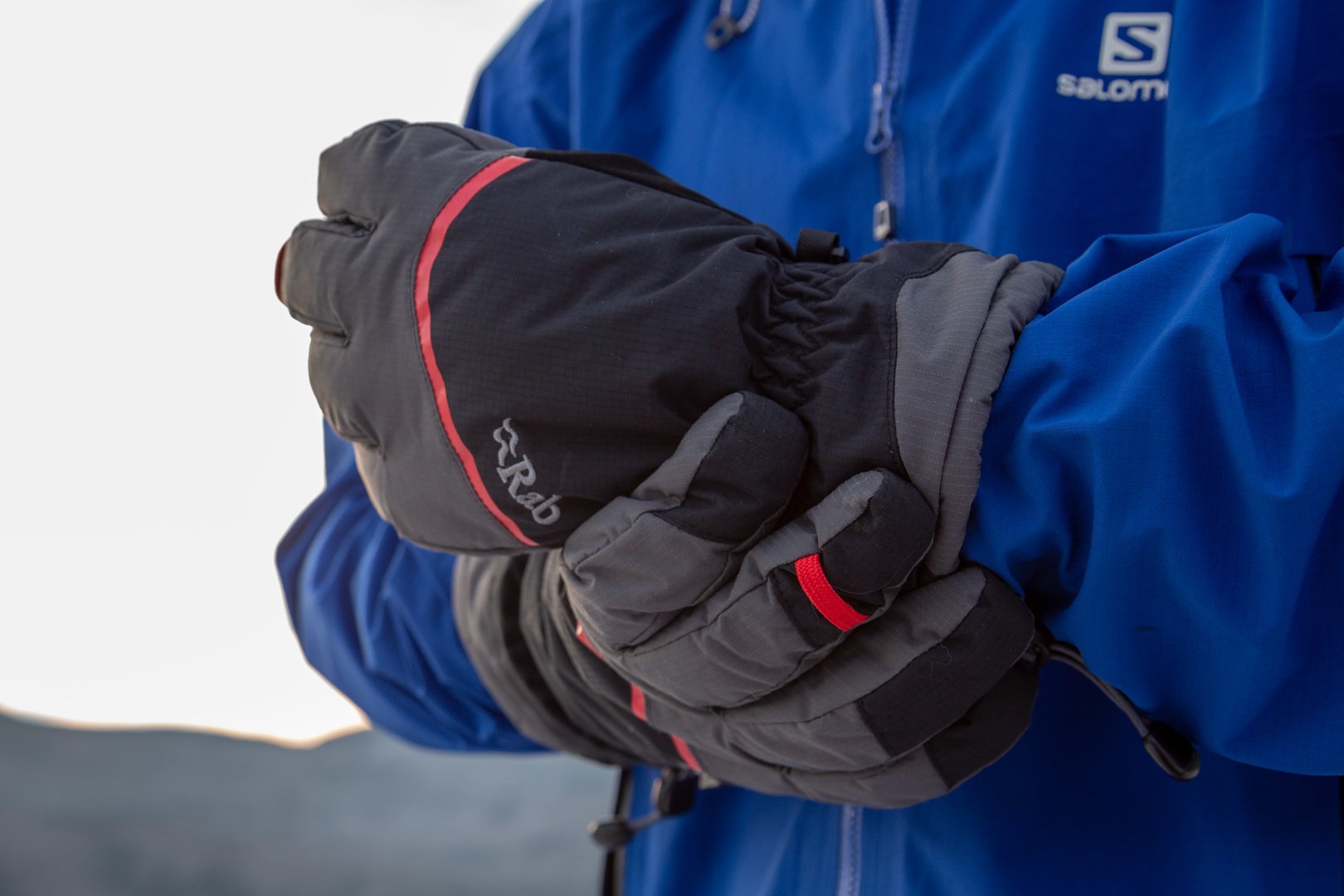 The Rab Storm gloves are synthetic waterproof gloves for winter sports.