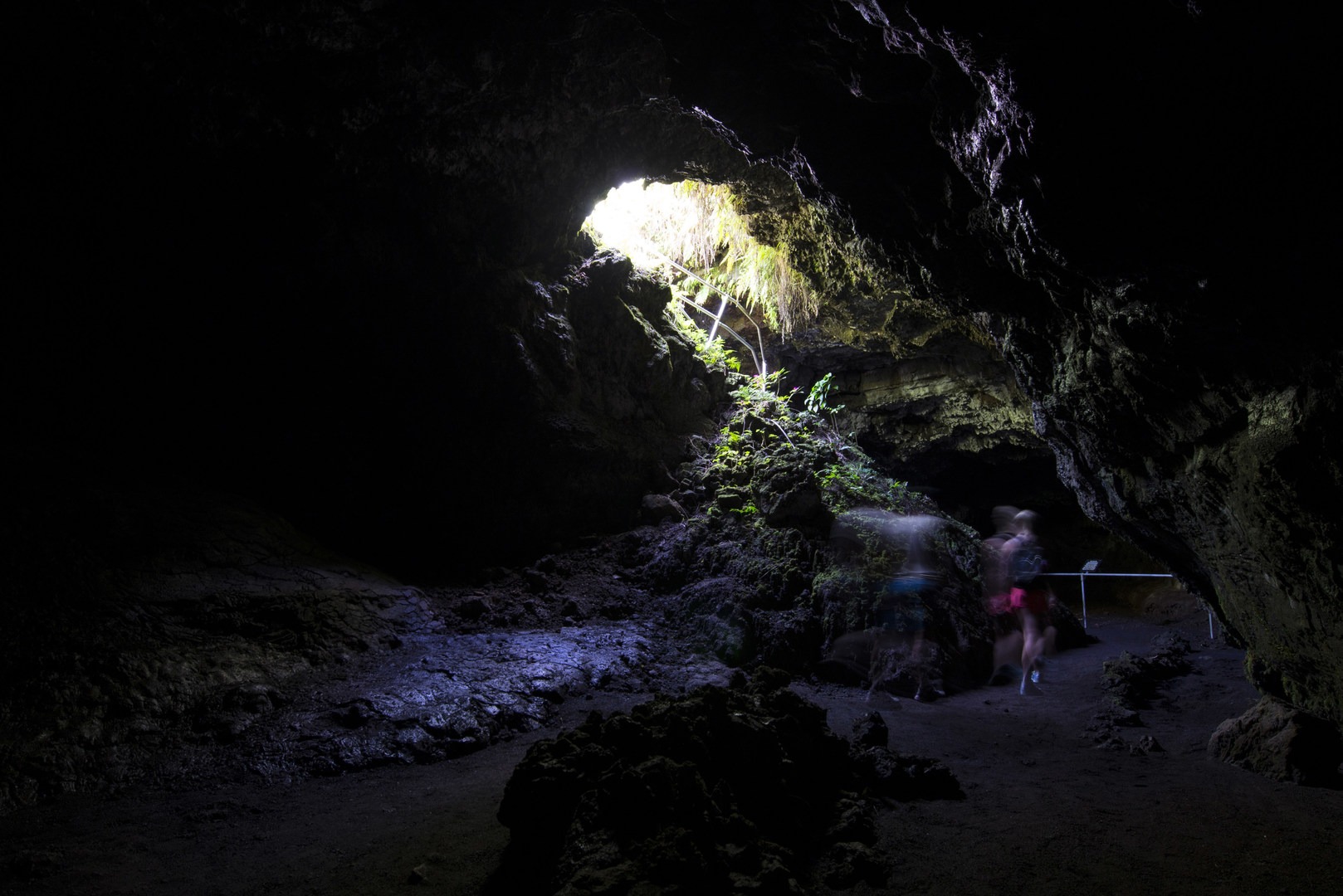 View within Ka'eleku Cave (Hana Lava Tube).