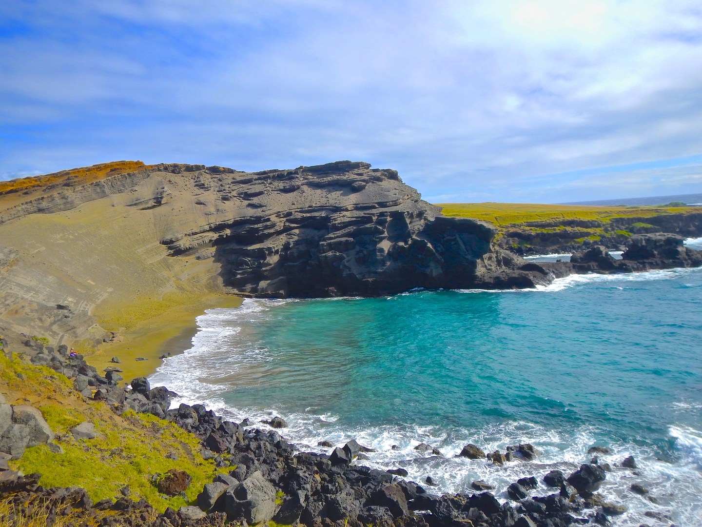 Papakōlea translates to "plover flats"