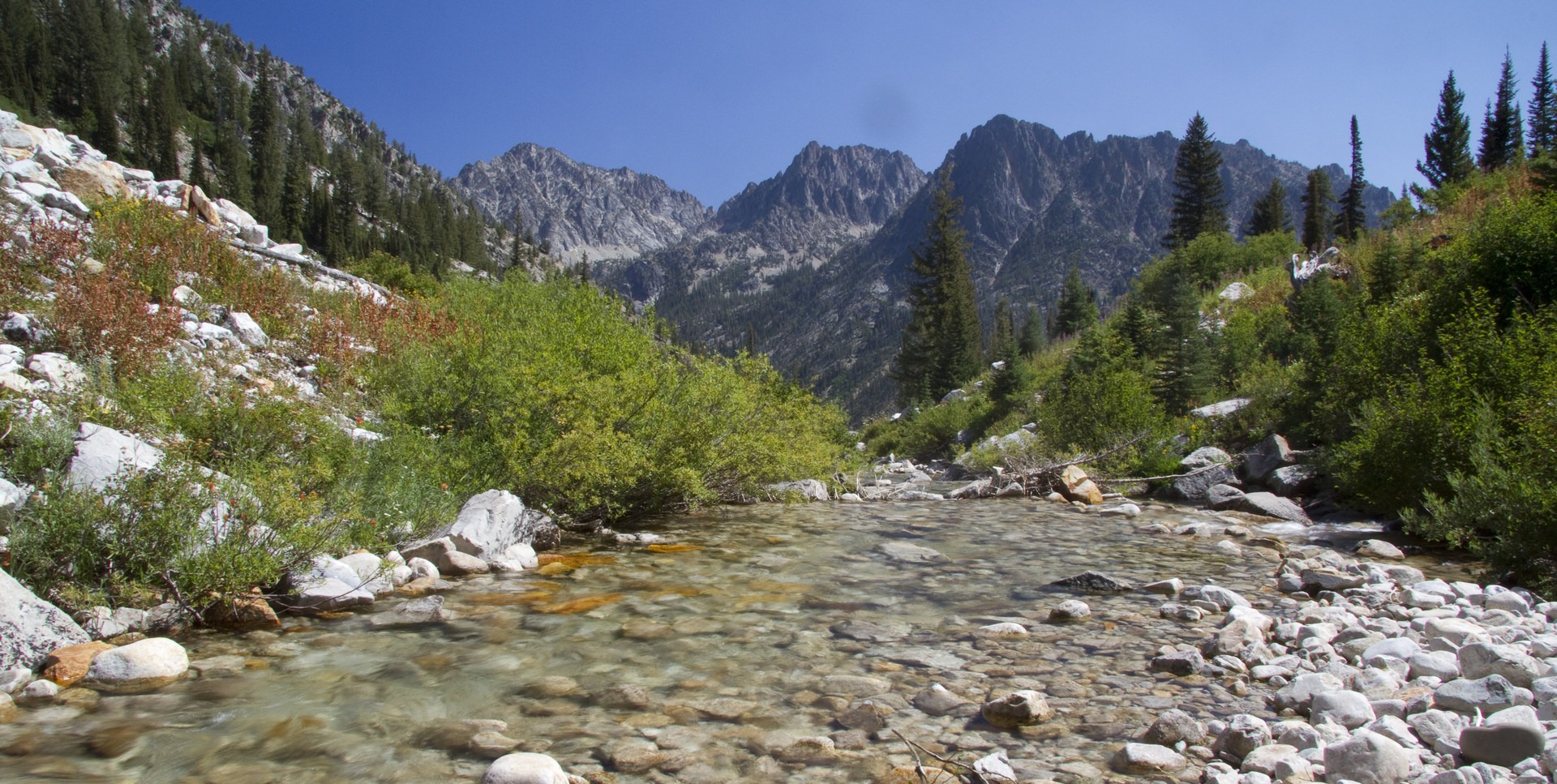 Middle Fork of the Boise River, Rock Creek Canyon and Timpa Lake