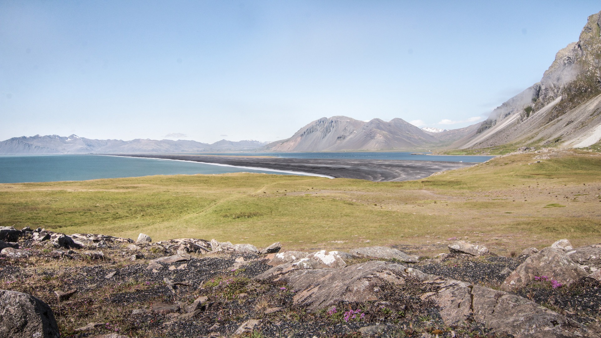 The southern coast of Iceland.