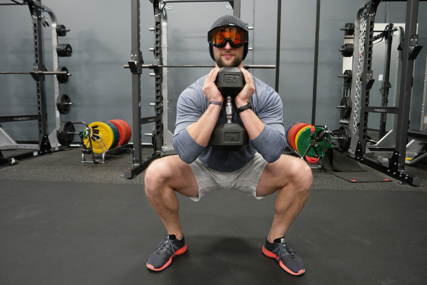 3. Dumbbell Goblet Squat