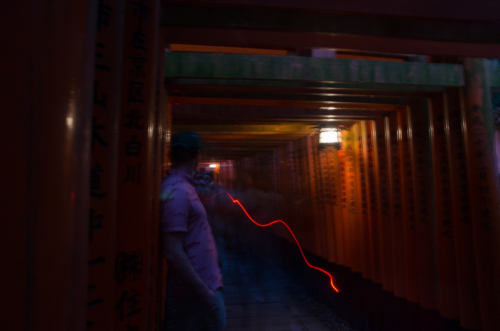 The nice thing about a headlamp so small and light it goes anywhere is that when the mood takes you for creative shots you can take them....though maybe don't forget the tripod next time.