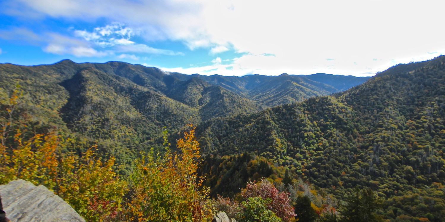 Chimney Tops Great Smoky Mountains National Park hiking in Tennessee