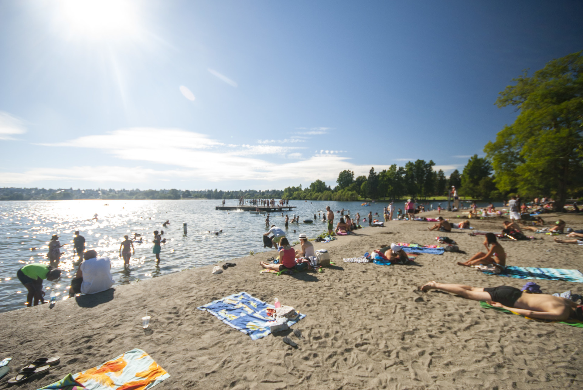 East + West Green Lake Beach + Swimming Area Outdoor Project