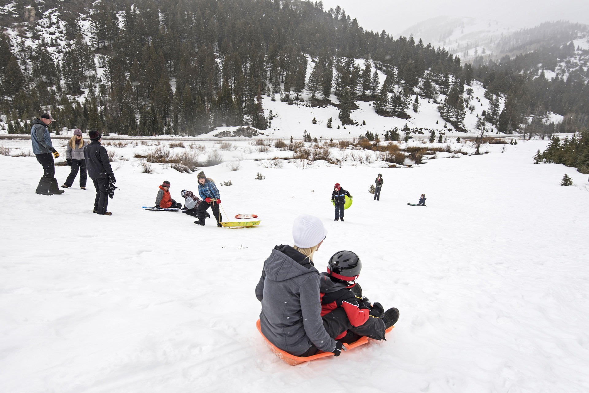 Donut Falls Sledding Outdoor Project